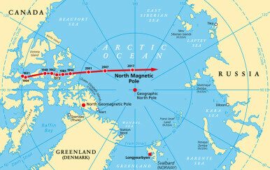 Zemljin sjeverni magnetski pol sada i službeno ima novi položaj, evo gdje se nalazi