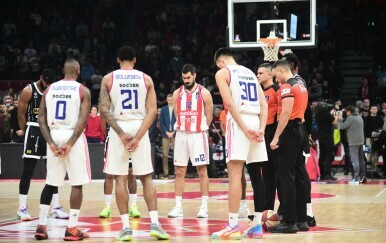 Minuta šutnje na utakmici Crvena zvezda - Partizan