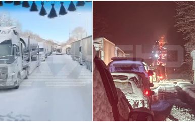 Zbog snijega i leda satima stoje u koloni dugoj 85 kilometara kod Bajkalskog jezera