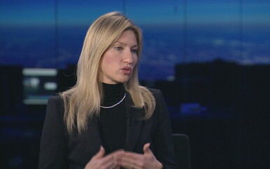 Una Zečević Šeparović u studiju Dnevnika Nove TV