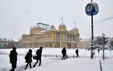 Snijeg u Zagrebu 2012. godine