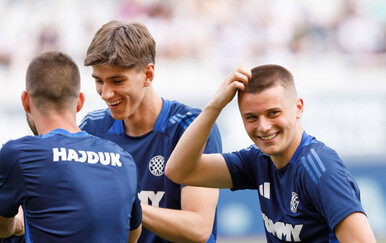 Marino Skelin na treningu Hajduka pred Lokomotivu