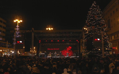 Koncert Želim život na glavnom zagrebačkom trgu