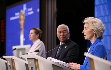 Predsjednica EK-a Ursula von der Leyen, predsjednik Europskog vijeća Antonio Costa i danska premijerka Mette Frederiksen