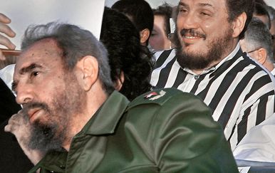 Fidel Castro i njegov najstariji sin Fidel Castro Diaz-Balart (Foto: AFP)