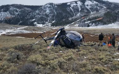 Pilot i njegov suputnik su tek lakše ozlijeđeni (FOTO: Wasatch County Search and Rescue)