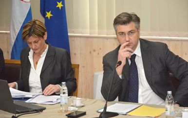 Martina Dalić i Andrej Plenković (Foto: Pixell)