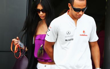 Nicole Scherzinger i Lewis Hamilton (Foto: Getty Images)