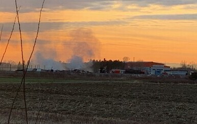 Požar u reciklažnom centru u Hrušćici