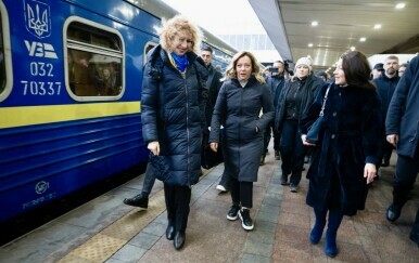 Talijanska premijerka Meloni vlakom stiga u Kijev