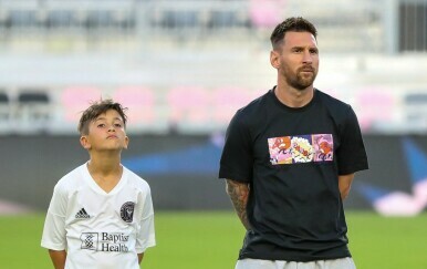 Thiago i Lionel Messi