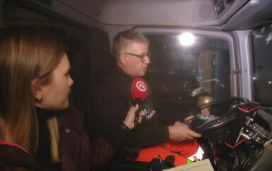 Igor Barić, vozač ralice i Katarina Jusić Mezga, reporterka Dnevnika Nove TV - 4