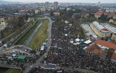 Skup u Kragujevcu u znak podrške studentskim blokadama - 5