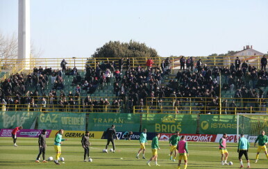 Zagrijavanje uoči Istra - Hajduk