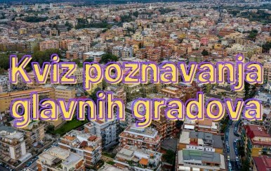 Slika urbanog područja uz naslov kviza