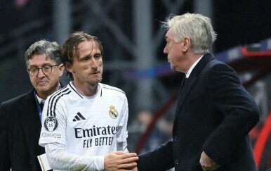 Luka Modrić i Carlo Ancelotti