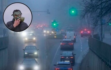 Smog u Zagrebu i Davor Bernardić s gas-maskom