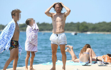 Luka Modrić na odmoru u Zadru