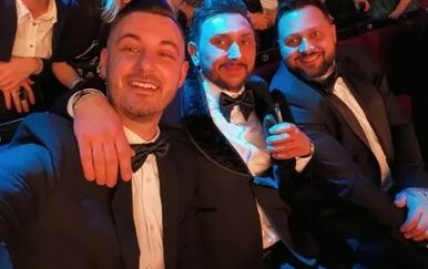 Goran Kočiš, Stjepan Vukadin, Mario Mihelj na dodjeli nagrade Zlatni studio