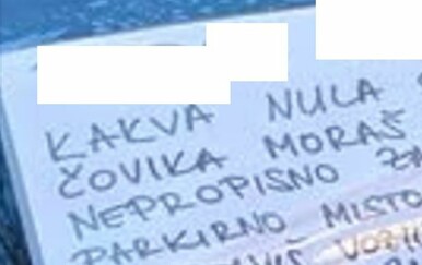 "Kakva nula od čovjeka moraš biti…": Što kažete na poruku ostavljenu na automobilu?