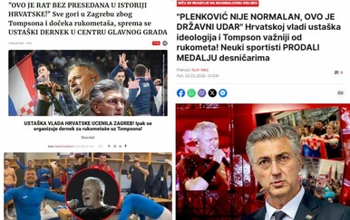 Reakcije srpskih medija na doček hrvatskih rukometaša