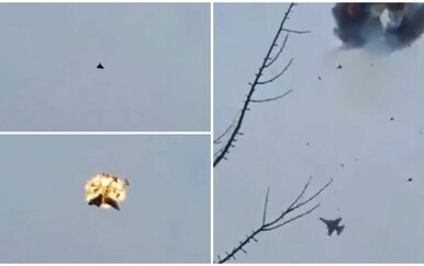VIDEO Pogledajte kako je ukrajinski F-16 izbrisao s neba ruski dron vatrom iz topa