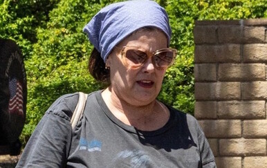 Sherilyn Fenn snimljena u šetnji