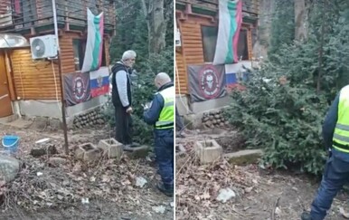 Policija posjetila kuću u Bugarskoj na kojoj je zastava grupe Wagner i ruska zastava