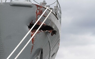 Brod Galeb oštećen u pomorskoj nezgodi u riječkoj luci, u tijeku očevid