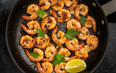 Kozice s češnjakom i limunom recept