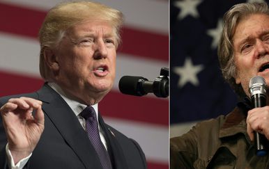 Donald Trump i Steve Bannon (Foto: AFP)