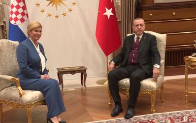 Kolinda Grabar Kitarović i Recep Tayyip Erdoğan (Foto: Dnevnik.hr)