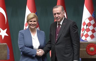 Kolinda Grabar Kitarović i Recep Tayyip Erdoğan (Foto: Dnevnik.hr) - 2