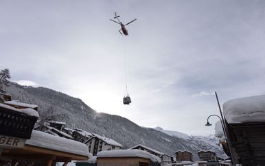 Evakuacija iz Zermatta (Foto: AFP)