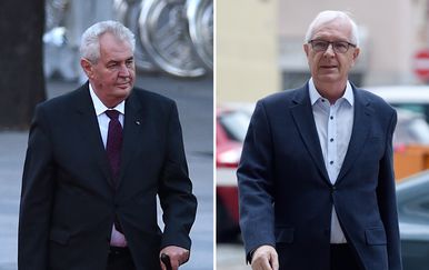 Miloš Zeman i Jiri Drahoš (Foto: AFP)