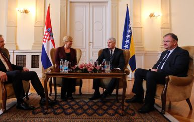 Posjet Kolinde Grabar-Kitarović Sarajevu (foto: AFP)