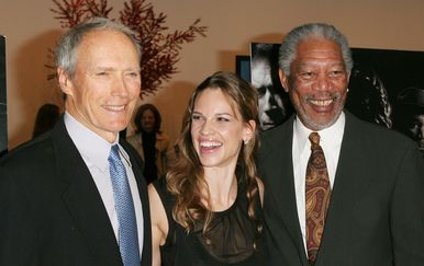 Hilary Swank, Clint Eastwood, Morgan Freeman (Foto: Getty Images)