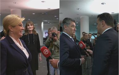 Kolinda Grabar-Kitarović i Zoran Milanović stigli na sučeljavanje Nove TV