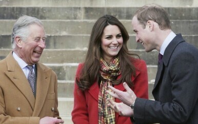 Kralj Charles, princ William i Kate Middleton