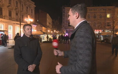 Dino Goleš, voditelj Dnevnika Nove TV i Dražen Orešćanin