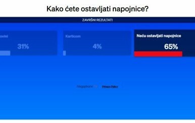 Kako ćete ostavljati napojnice?