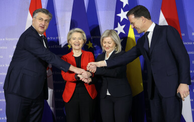 Andrej Plenković, Ursula von der Leyen, Borjana Krišto, Mark Rutte