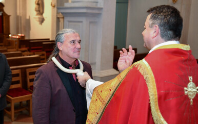 Pjevači na grličenju u crkvi Svetog Vlaha - 1