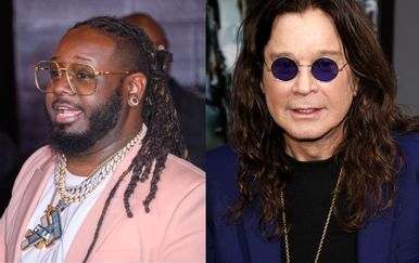 pjevači t pain i ozzy osbourne jedan pored drugog