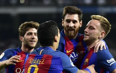 Sergi Roberto, Rakitić, Messi i Suarez