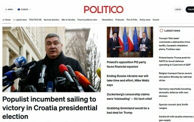 Naslovnica portala Politico