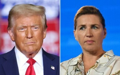 Donald Trump i Mette Frederiksen