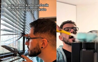 Niko je još jednom pogodio u sridu: Ovo je svaka mama na dan kad svećenik dolazi u blagoslov kuće