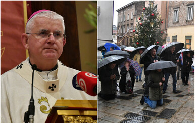 Uzinić pozvao molitelje da ostanu u katedrali, samo dio ga poslušao: "Umjesto na trgu..."