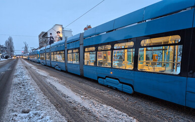 Veliki zastoj tramvaja u Zagrebu